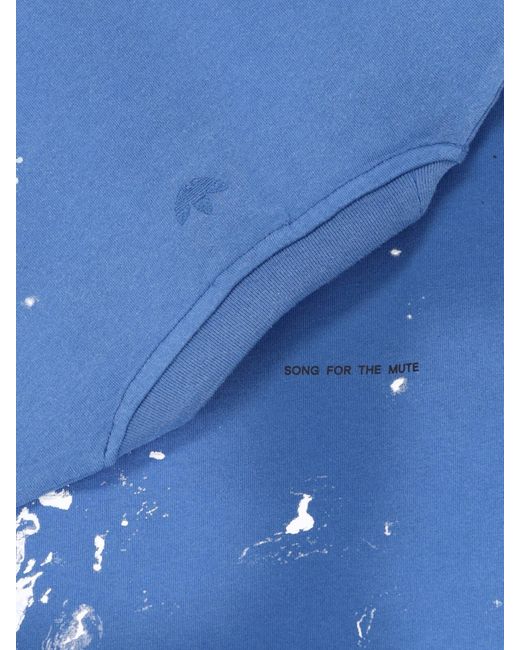 Adidas Blue X Song For The Mute T-Shirt Logo