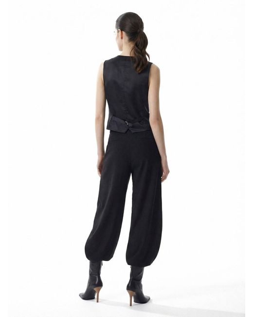 Frankie Shop Black Vest With "Gelso" Strap