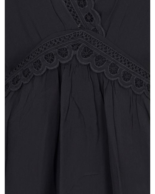 Isabel Marant Blue Lace Mini Dress