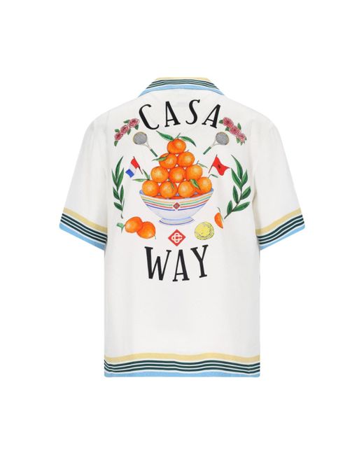 Casablancabrand White 'casa Way' Shirt for men