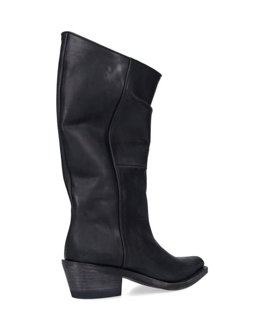 Khaite Black Boots Leather
