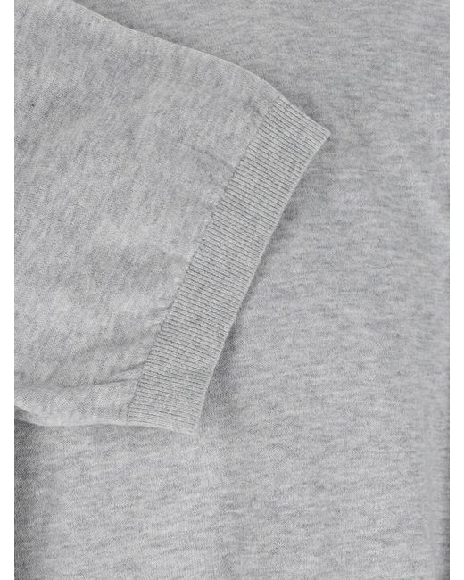 DUNST Gray Cotton Blend Sweater