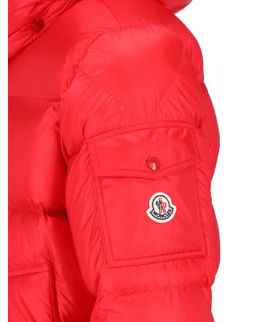 Moncler Red "Couyere" Short Down Jacket for men