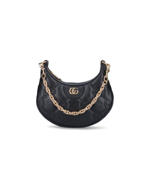Gucci Black "Gg Matelassé" Mini Bag