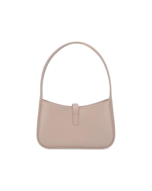 Saint Laurent White 'La 5 A 7' Mini Shoulder Bag
