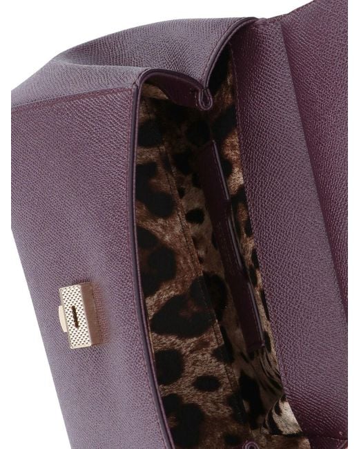 Dolce & Gabbana Purple Small Handbag "Sicily"