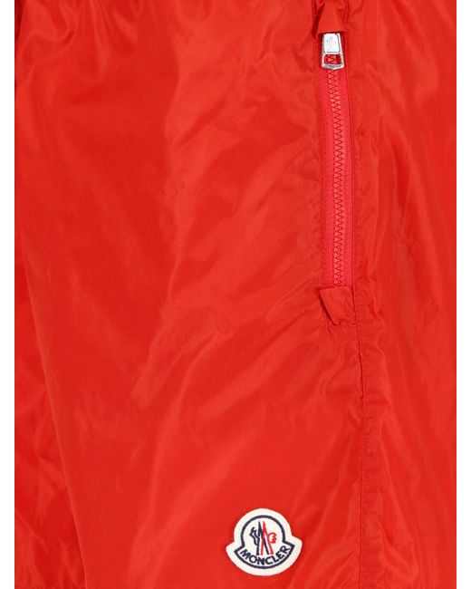 Moncler Red Logo Swimsuit for men