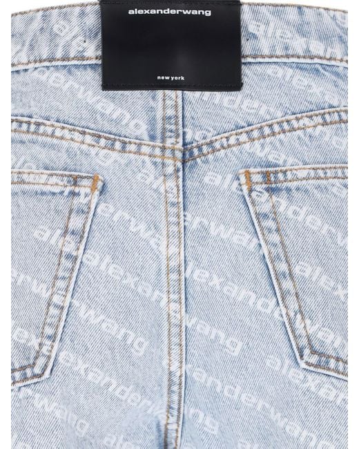 Alexander Wang Blue Denim Shorts