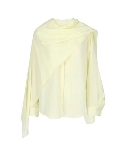 Calvin Klein Yellow Draped Shirt 'Kiki'