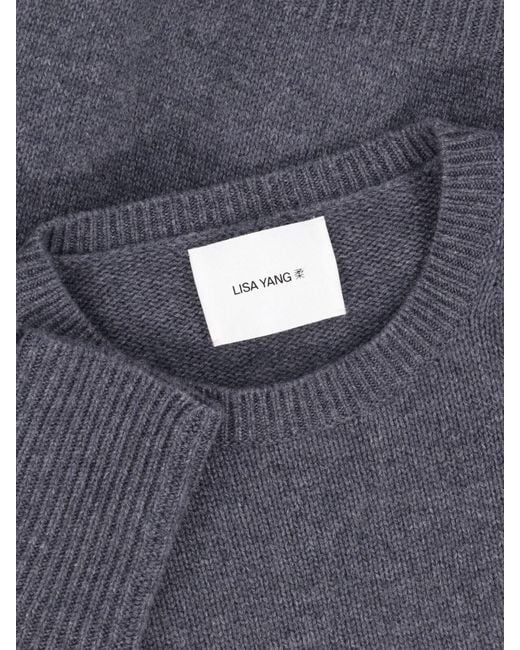 Lisa Yang Blue Cashmere Sweater