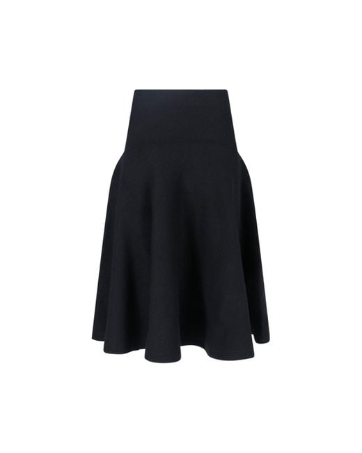 Gonna Midi In Cashmere di Alaïa in Blue