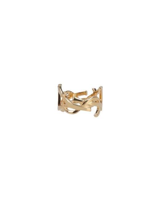 Saint Laurent White Scarf Stop "Cassandre"