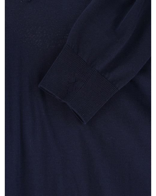 Ballantyne Blue Cotton Sweater for men