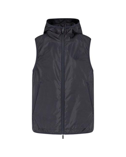 Moncler Blue Vest "Moretan" for men