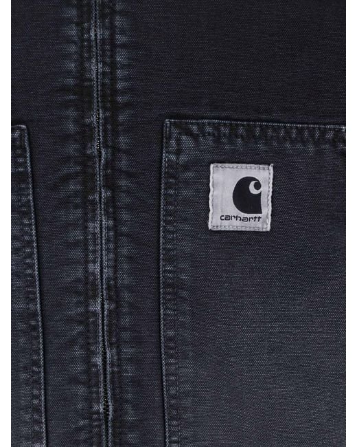 Carhartt Blue Jacket Zip "Og Arcan" for men