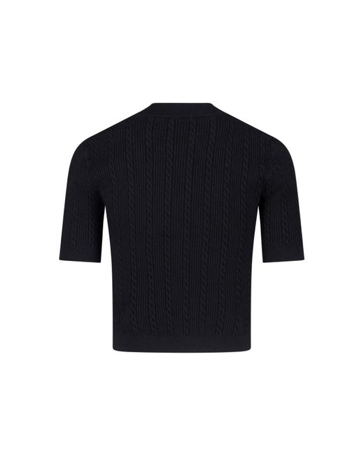 Cardigan In Maglia di Balmain in Blue