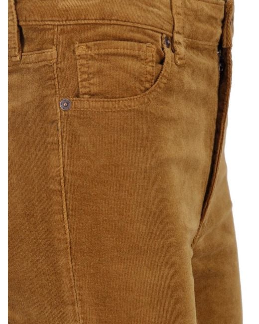 FRAME Brown Flared Pants "The Corduroy Reboot"