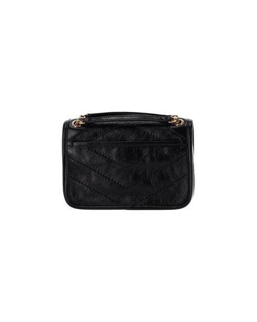 Saint Laurent Black Mini Shoulder Bag “Niki”