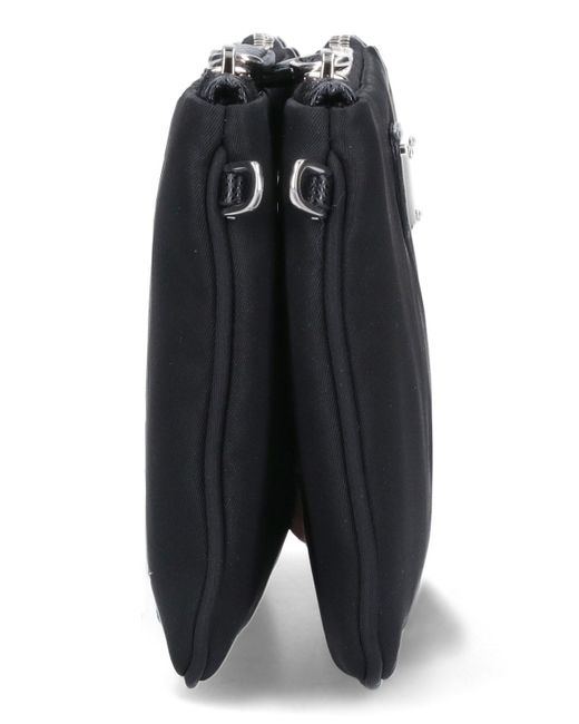 Prada Double Pouch in Black Lyst UK