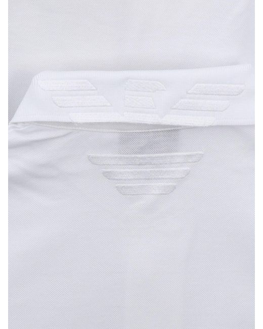 Emporio Armani White Basic Polo Shirt for men