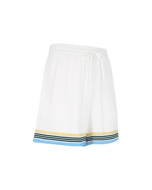 Casablancabrand White 'casa Way' Shorts for men