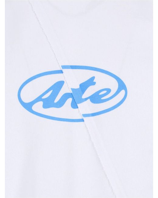 Arte' White T-Shirt "Circle Logo" for men