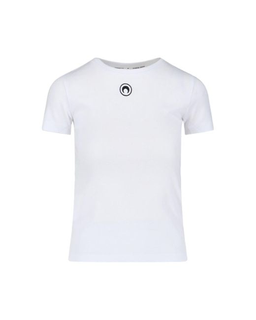 MARINE SERRE White Logo T-shirt