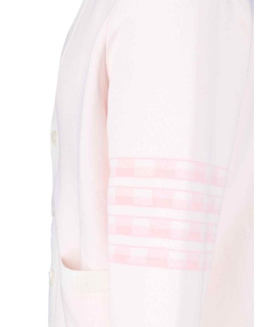 Thom Browne White 'hector' Cardigan for men