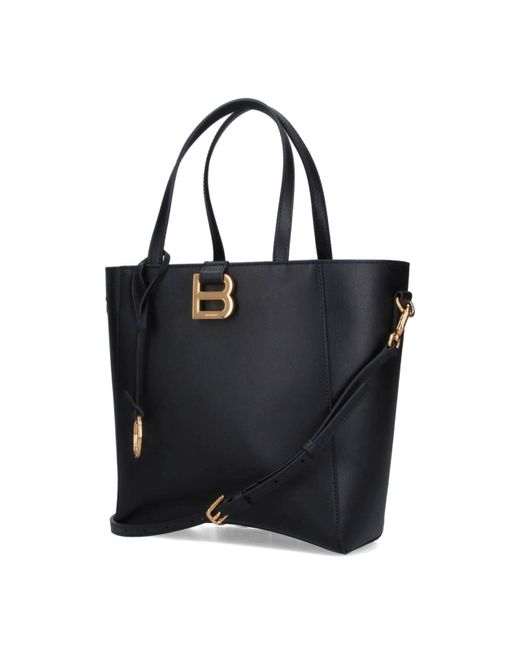 Borsa Tote Piccola "Hourglass" di Balenciaga in Black