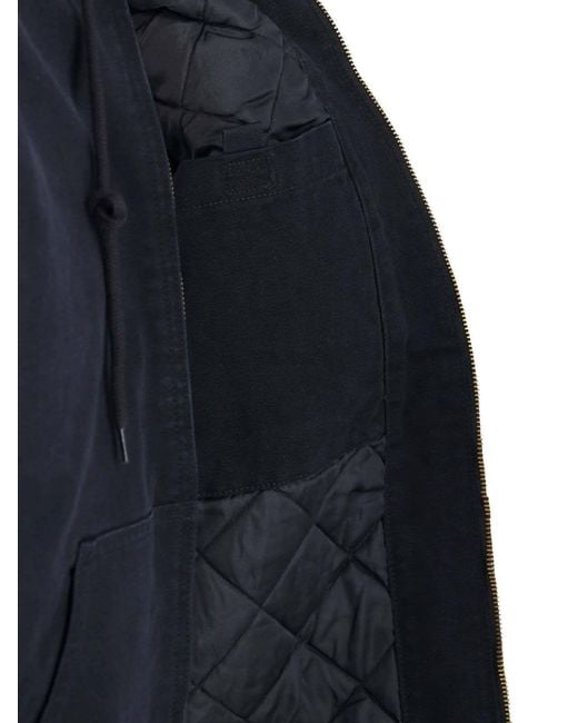 Carhartt Blue Hooded Jacket "Og Active" for men