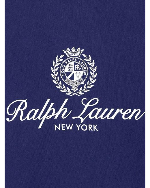 Polo Ralph Lauren Blue Cotton Logo Sweatshirt for men