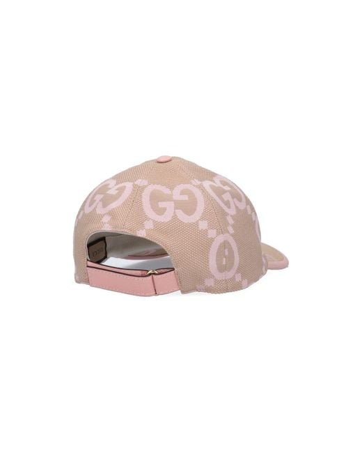 Cappello Baseball "Jumbo Gg" di Gucci in Pink