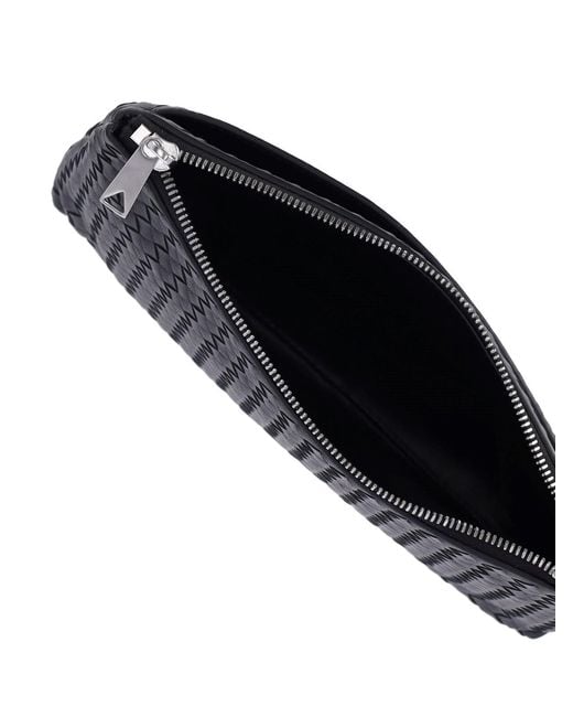 Bottega Veneta Black Small Pouch "Prism" for men