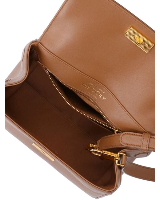 Dolce & Gabbana Brown Handbag My Sicily
