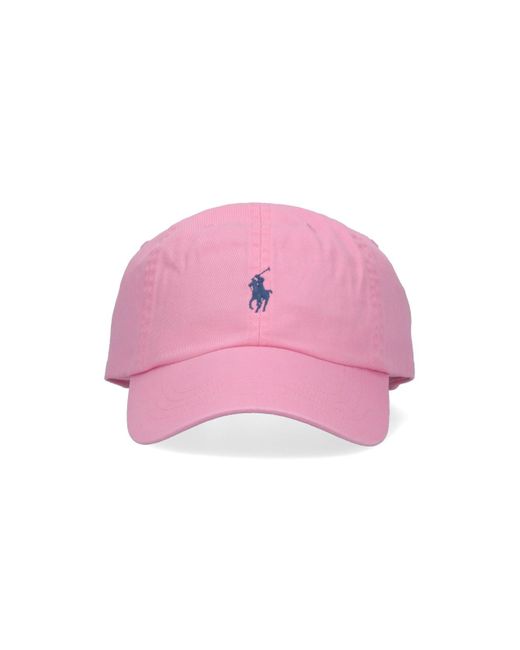 Polo Ralph Lauren Pink Cotton Chino Ball Cap