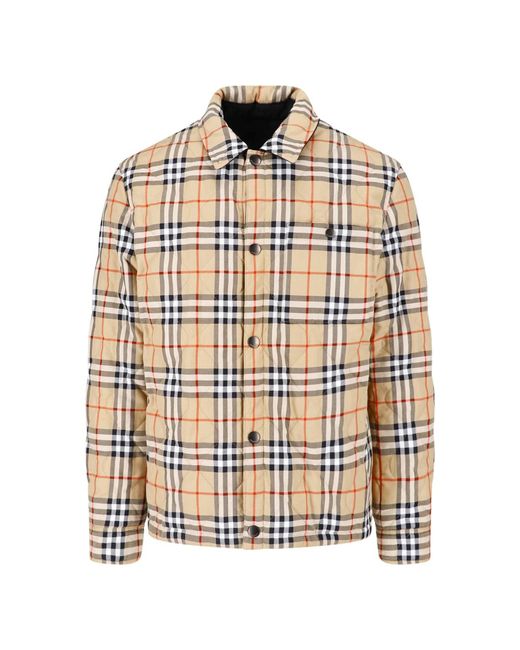 Burberry Blue Reversible Quilted Jacket for men