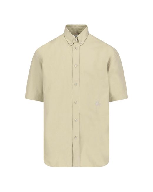 Camicia Oxford di Burberry in White da Uomo