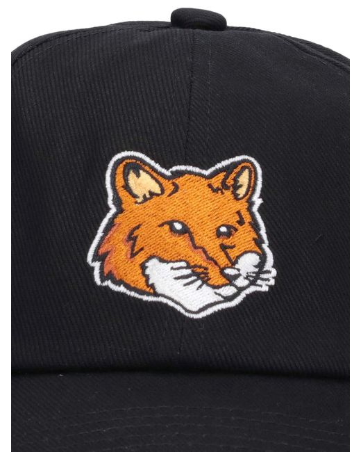 Maison Kitsuné Blue 'fox' Baseball Cap for men