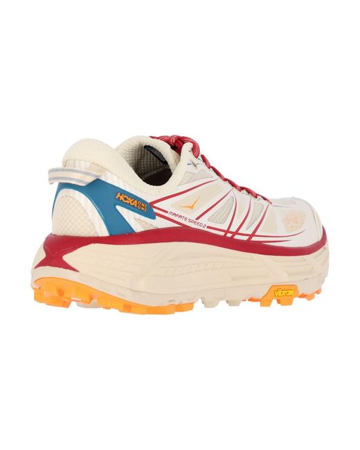 Hoka One One Pink Sneakers Fabric