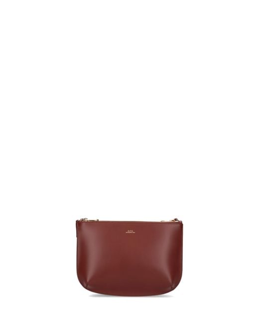 A.P.C. Sarah Crossbody Bag in Red Lyst