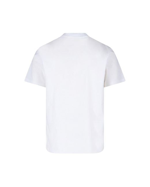 T-Shirt Logo di Moncler in White da Uomo