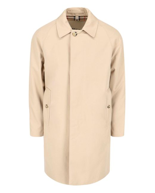 Burberry Natural Single-breasted Trench Coat for men