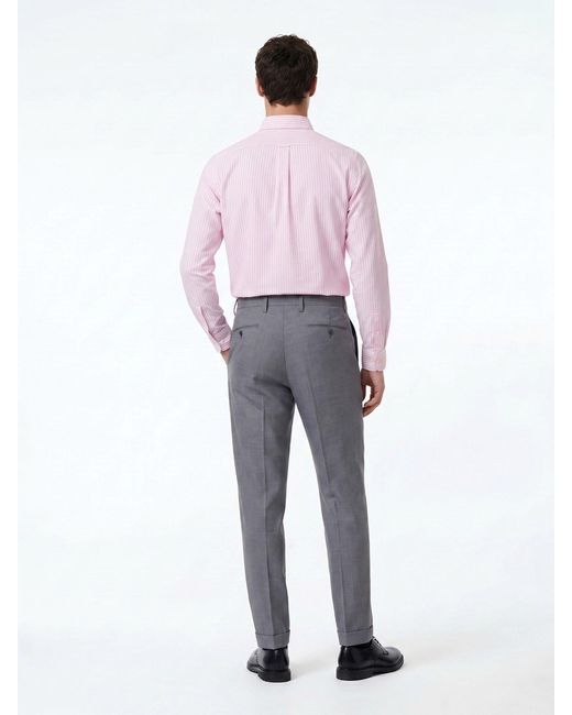 Briglia 1949 Gray Tailored Straight Pants for men