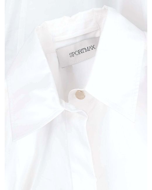 Sportmax White Cotton Shirt