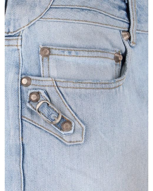 Balenciaga Blue Skirts Cotton