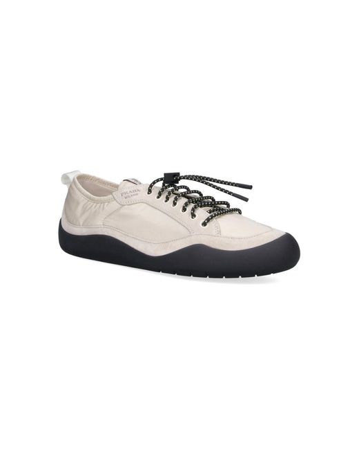 Prada White Sneakers "Speedrock" for men