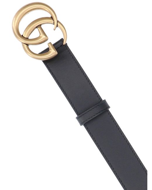 Gucci Black 'double G' Belt for men