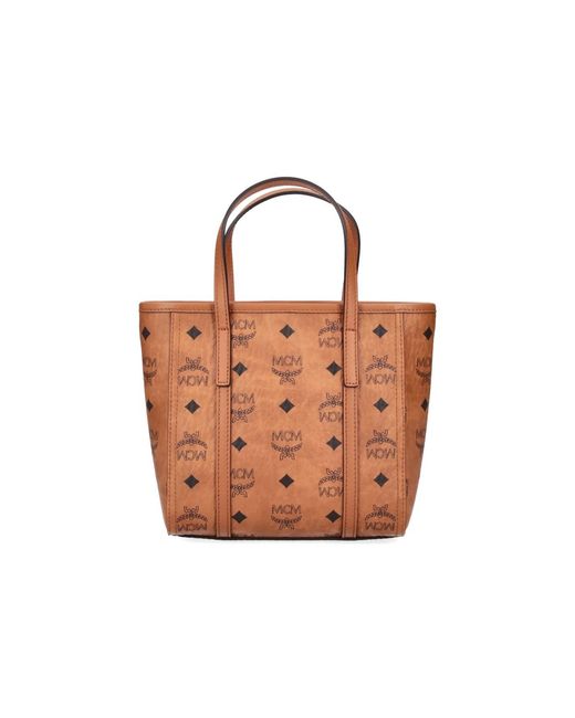 MCM Brown Mini Tote Bag "Toni"