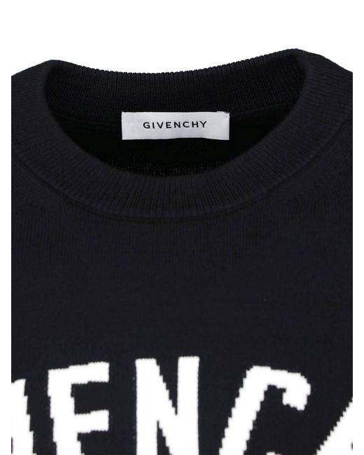 Givenchy Blue Cotton-Polyester Knit Sweater for men