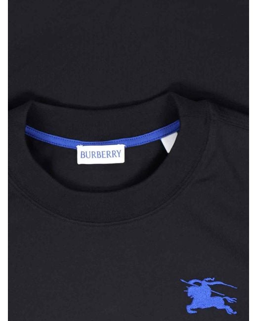 Burberry Black Crew Neck Short Sleeve T-Shirt